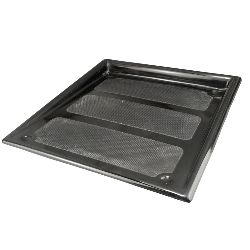 Poggiapiedi Pilota Nero GRP OBP 405x440mm - OBP-CF002GRP - OBPCF002GRP - 3661768576564