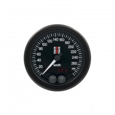 Compteur de vitesse GPS Stack 0-290km/h diamètre 88mm noir