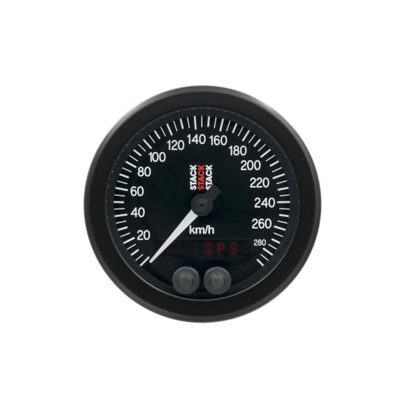 Tachimetro GPS Stack 0-290km/h diametro 88mm nero - ST-3804 - ST3804 - 3661768111604