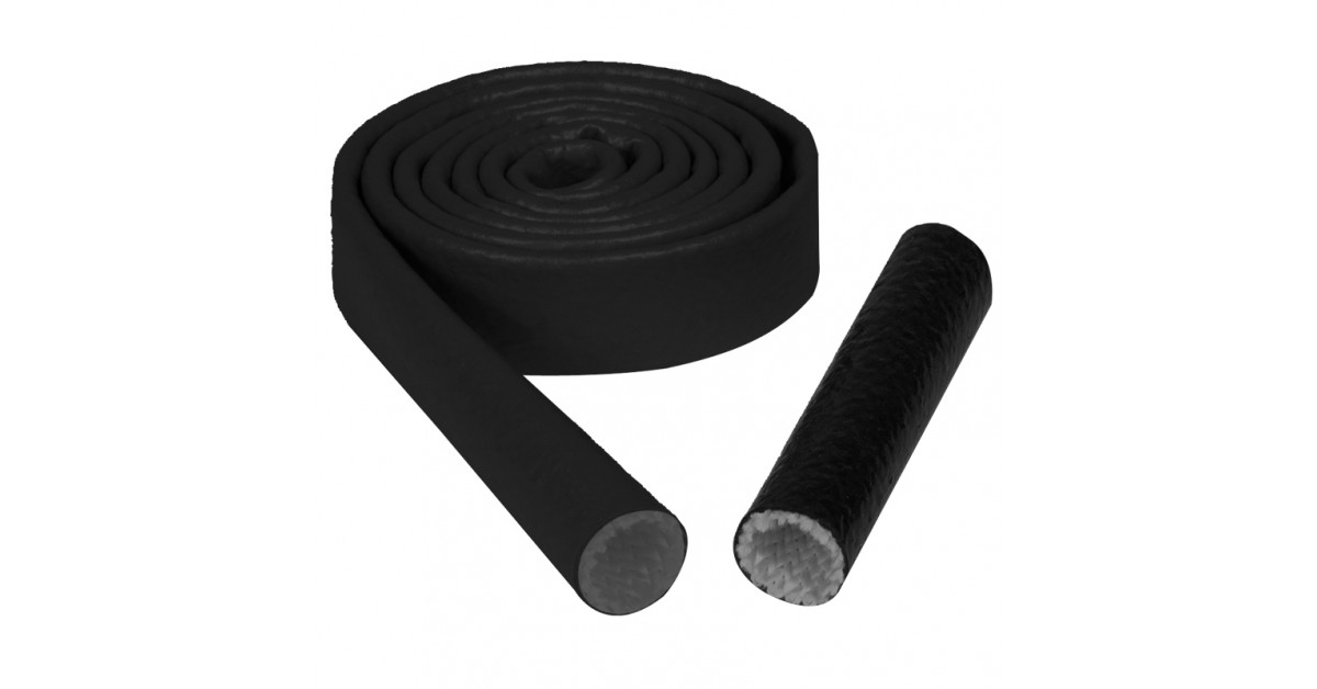 Gaine Thermique Silicone Noir Diamètre 8mm Longueur 1m
