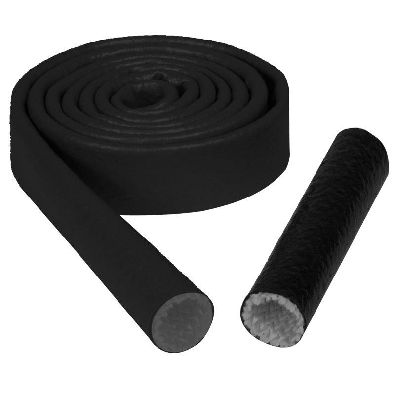 Guaina Termica Silicone Nera Diametro 29mm Lunghezza 1m - BRI-FG-29 - 3661768377475