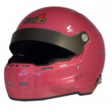 Casco Stilo ST5 R Fibra Hans + Interfono SA15 rosa