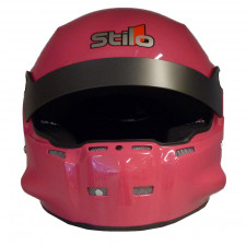 Casco Stilo ST5 R Fibra Hans + Interfono SA15 rosa