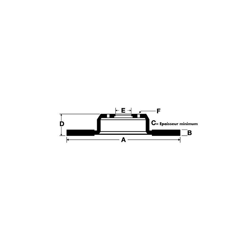 4-Loch Bremsscheibe vorne Tarox F2000 Suzuki Swift 1.6 16S - TA-2956-F2000 - F2000 2956 - 3661768543788