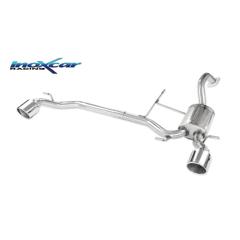 1X100XR Inoxcar Left + Right Rear Muffler Suzuki Swift Sport 1.4 After 2018 - IC-SUSW04XR10 - SUSW.04.XR10 - 3661768861509