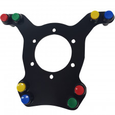 Platine alu 8 boutons pour volant