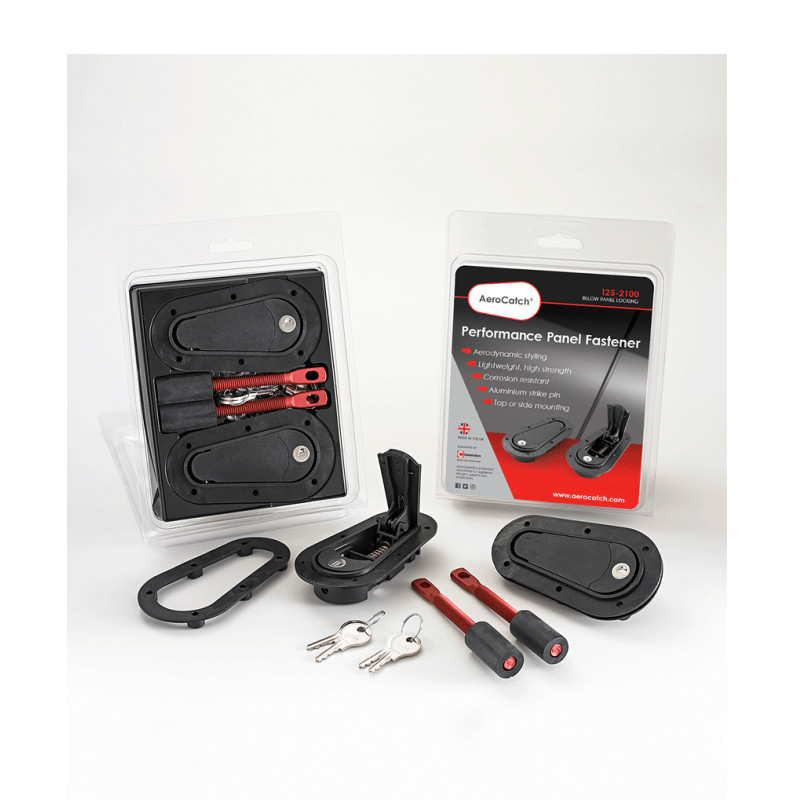 Attache Capot Aerocatch® fixation dessous clé x2 - AS-499BAC - 125-2100 - 3661768111304