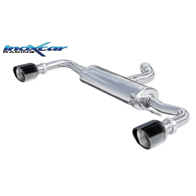 Echappement Inoxcar Silencieux Arrière 1X100 X-RACE BLACK EDITION droit+gauche VOLKSWAGEN GOLF 6 2.0 TSI GTi 210CV après 2009 - IC-WGO40XR10BLK - WGO.40.XR10BLACK - 3661768368480