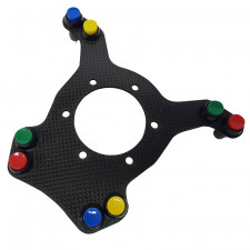 Platine carbone 8 boutons pour volant