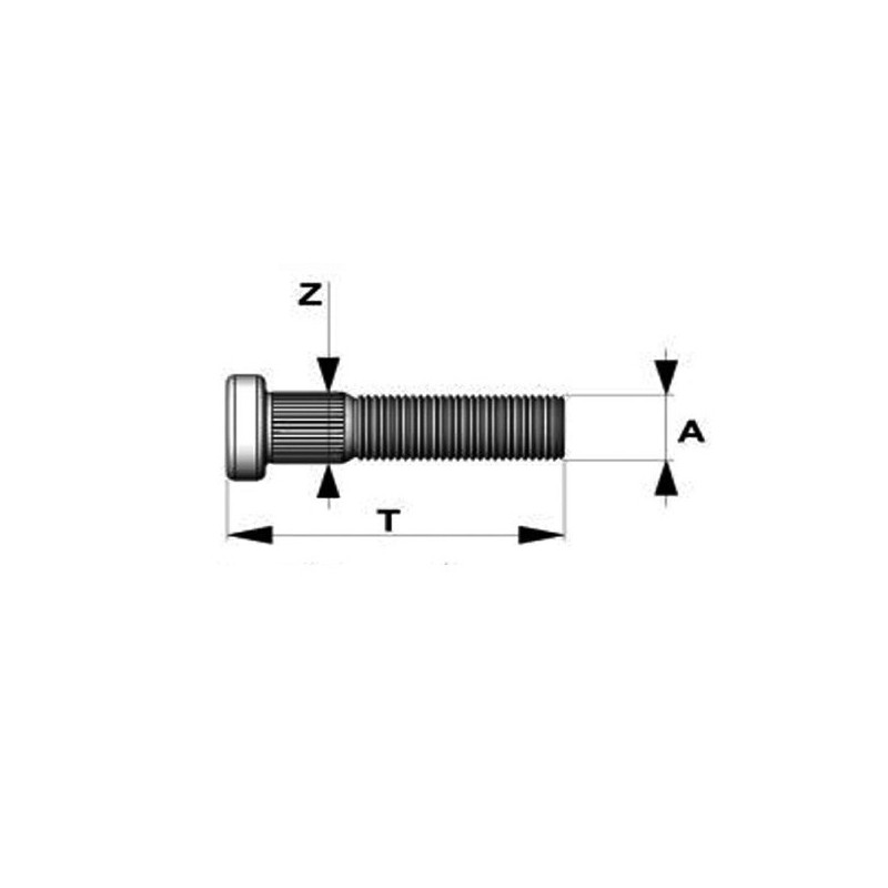 GT2i Race & Safety Riffelbolzen M14 x 1,50 mm Länge 75 mm für Porsche - BR-CPGSP2 - 3661768129975