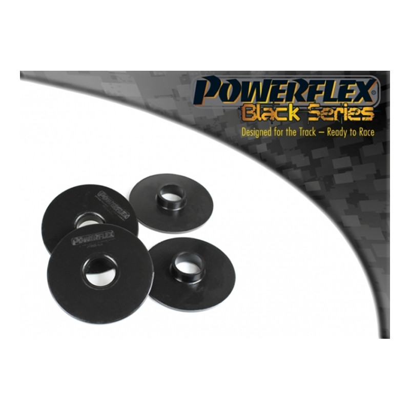 Powerflex Black rear spring seat isolator pad Renault Clio 2 RS (4 parts) - PF-R60332-4N - PFR60-332BLK - 5055676550484