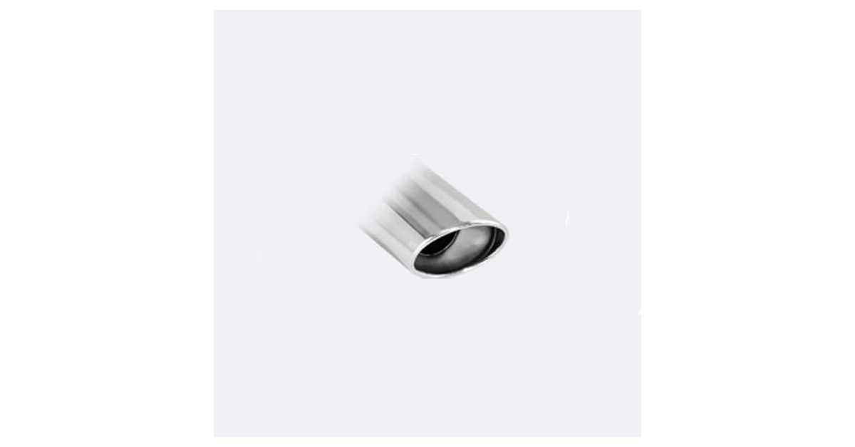 120X80 oval Inoxcar rear muffle Opel Corsa E GSI 1.4 turbo after 2019