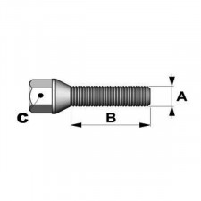 Vis Coniques 14x150mm Longueur 40 45 50mm Tête 17mm