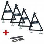 Chandelles Réglables + kit Montage X4