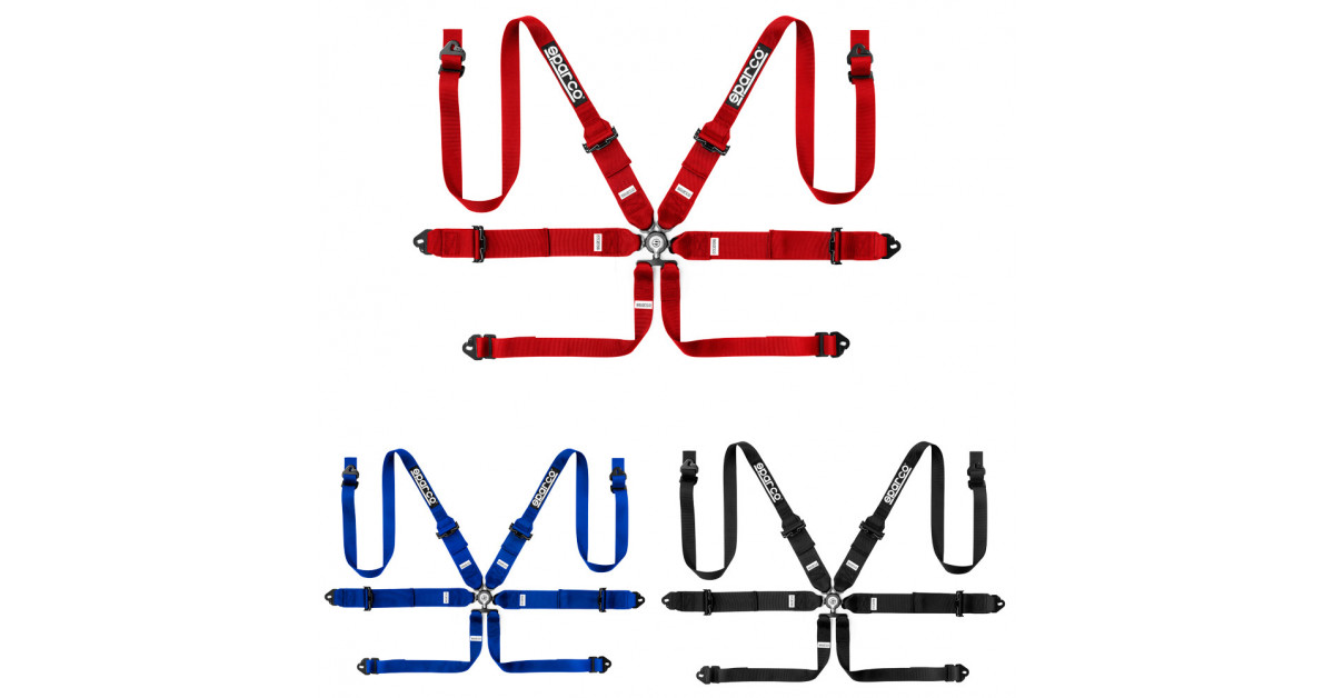 Sparco Competition H-3+2 6-point harness