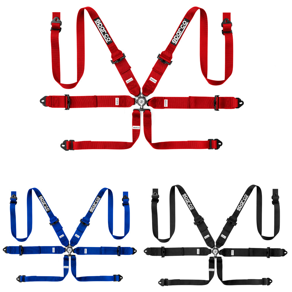 Sparco Competition H-3+2 6-point harness - 04818RH1.N - 04818RH1NR