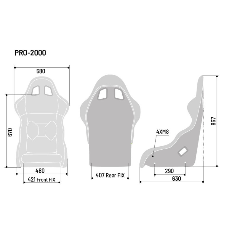 Sparco Pro 2000 QRT seat - 008016RNR - 008016RNR - 8033280302856