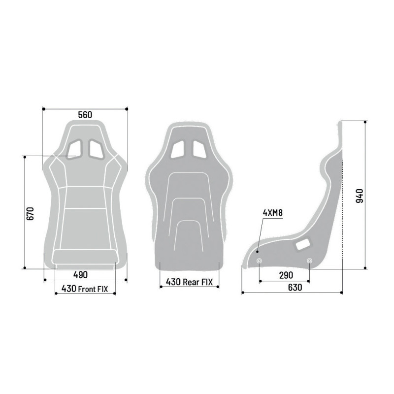 Sparco QRT-C bucket seat - 008025ZNR - 008025ZNR - 8033280367459