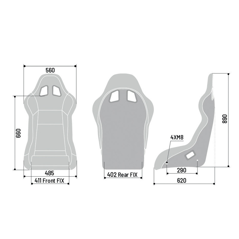 Sedile avvolgente Sparco EVO QRT SKY - 008007RNRSKY - 008007RNRSKY - 8033280308568