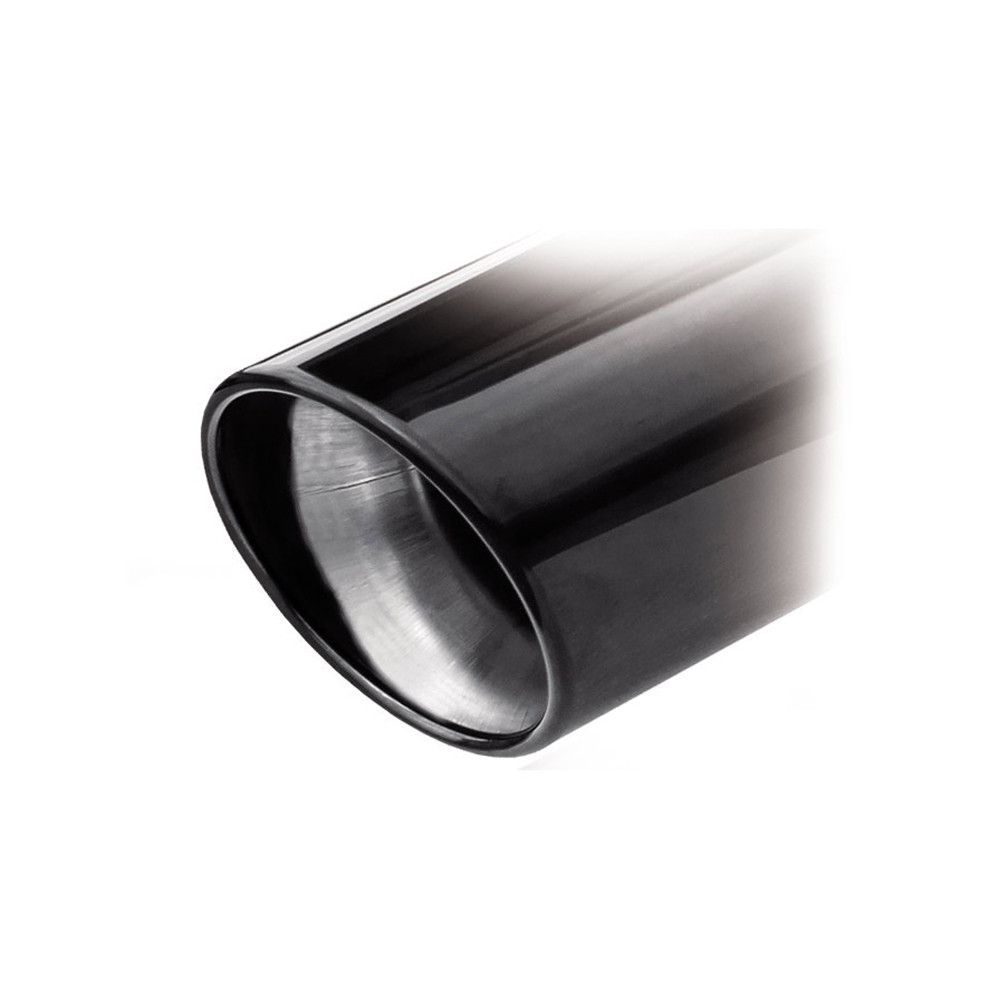 Uscita Scarico Inoxcar Tonda Diametro 100 Black Edition lunghezza 250mm - IC-017 - O17 - 3661768795163