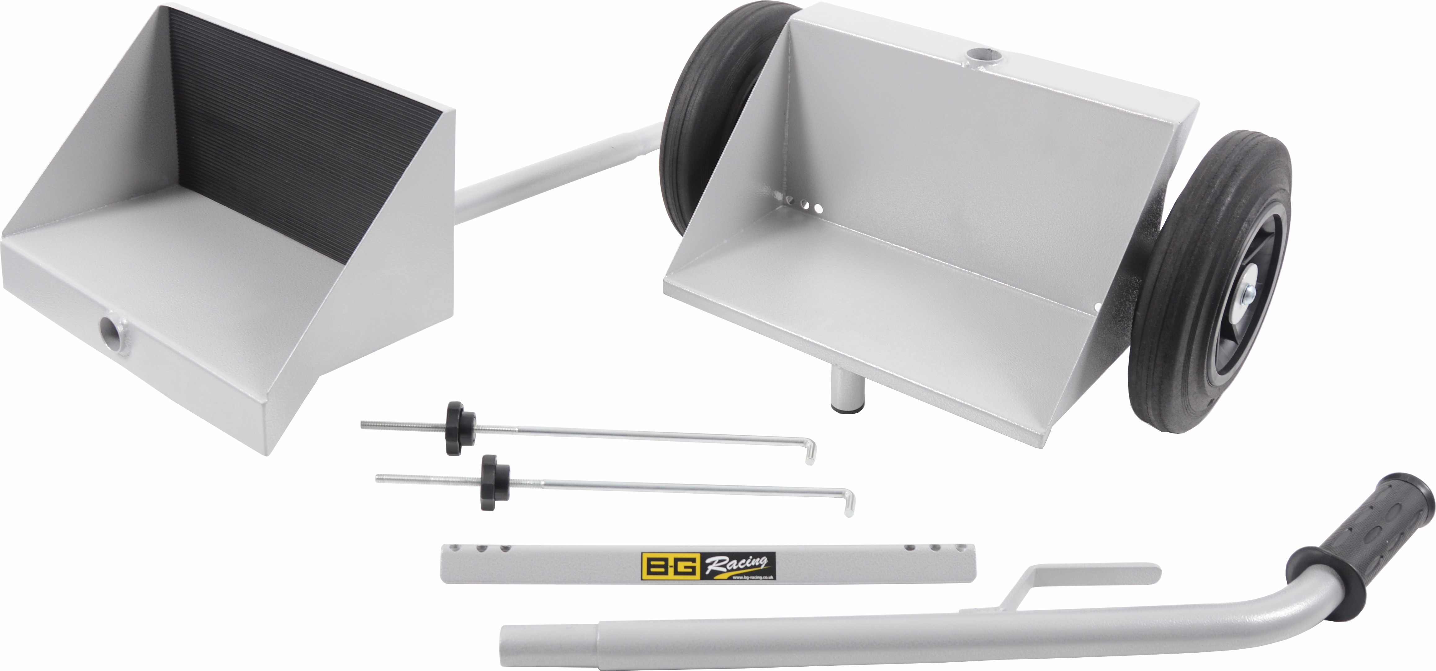 Chariot porte batterie double bacs peinture epoxy grise - BG-R101P - BGR101P - 5060252090650