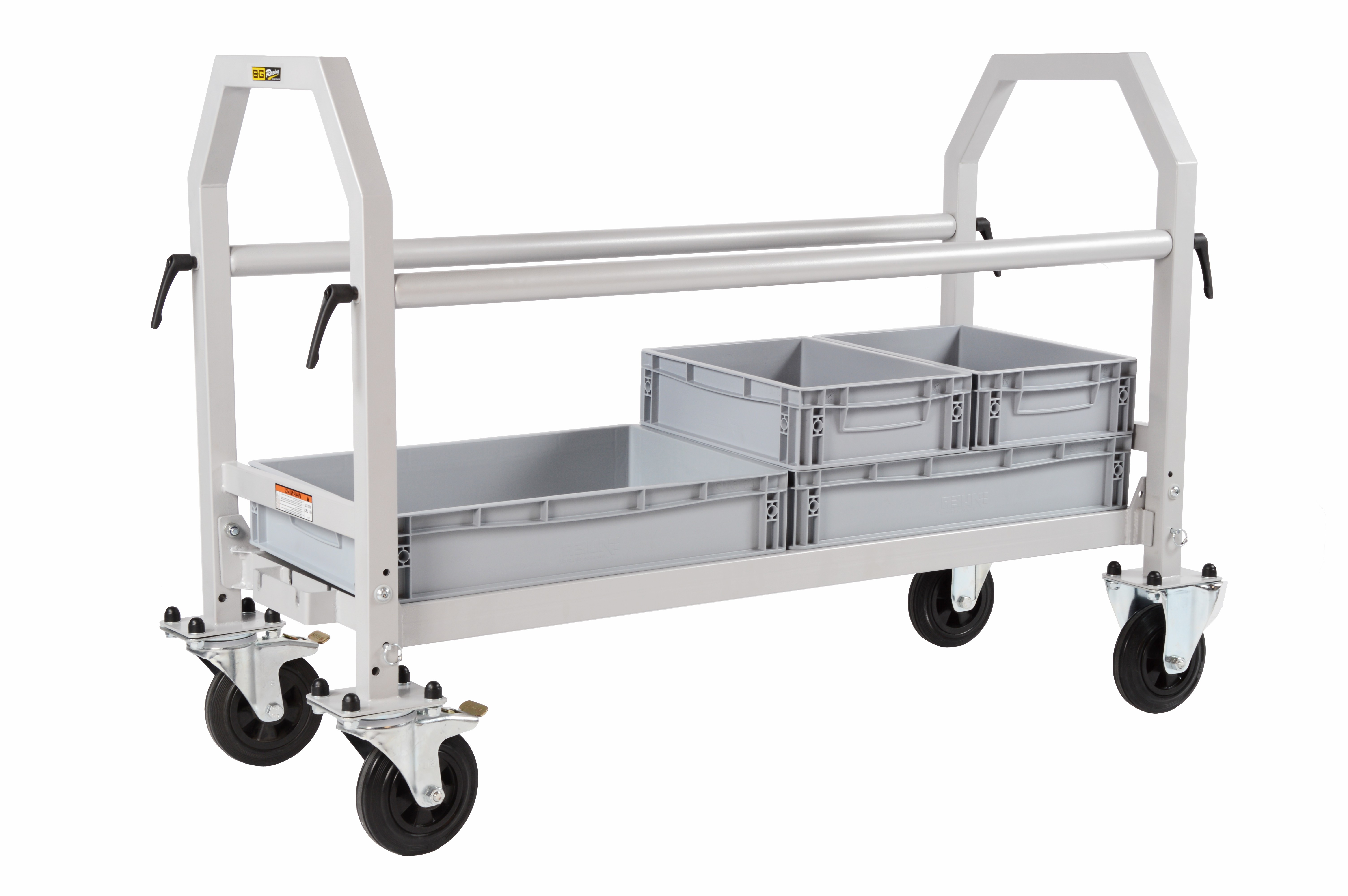 Chariot pliable pour pneus et accessoires paddock gris, roues polypropylène/caoutchouc - GT2i - BG-R108P - BGR108P - 5060252096171