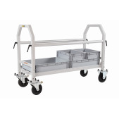 Faltbarer Wagen für Reifen und Paddock-Zubehör grau, Räder aus Gummi - GT2i