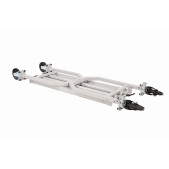 Faltbarer Wagen für Reifen und Paddock-Zubehör grau, Räder aus Gummi - GT2i