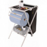 Foldable serving table, grey