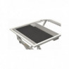 Foldable serving table, grey