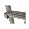 Foldable serving table, grey