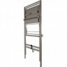 Foldable serving table, grey