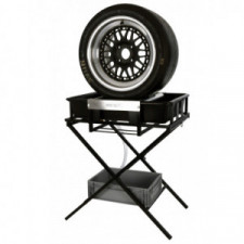 Bac lavage de roue acier noir