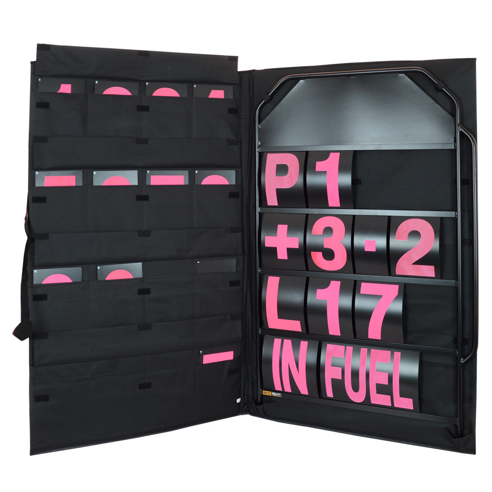 BG RACING Large Pit Board Number Set High Visibility Yellow - GT2i - BG-R250BLA-P - BGR250BLA-P - 5060252091428