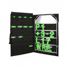 Panneling-Set breit Alu grüne Zahlen mit Tasche