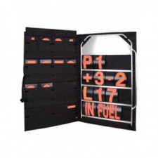 Paneelset breit Alu orange Zahlen mit Tasche