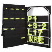 Kit panneautage large alu chiffres jaunes avec sac