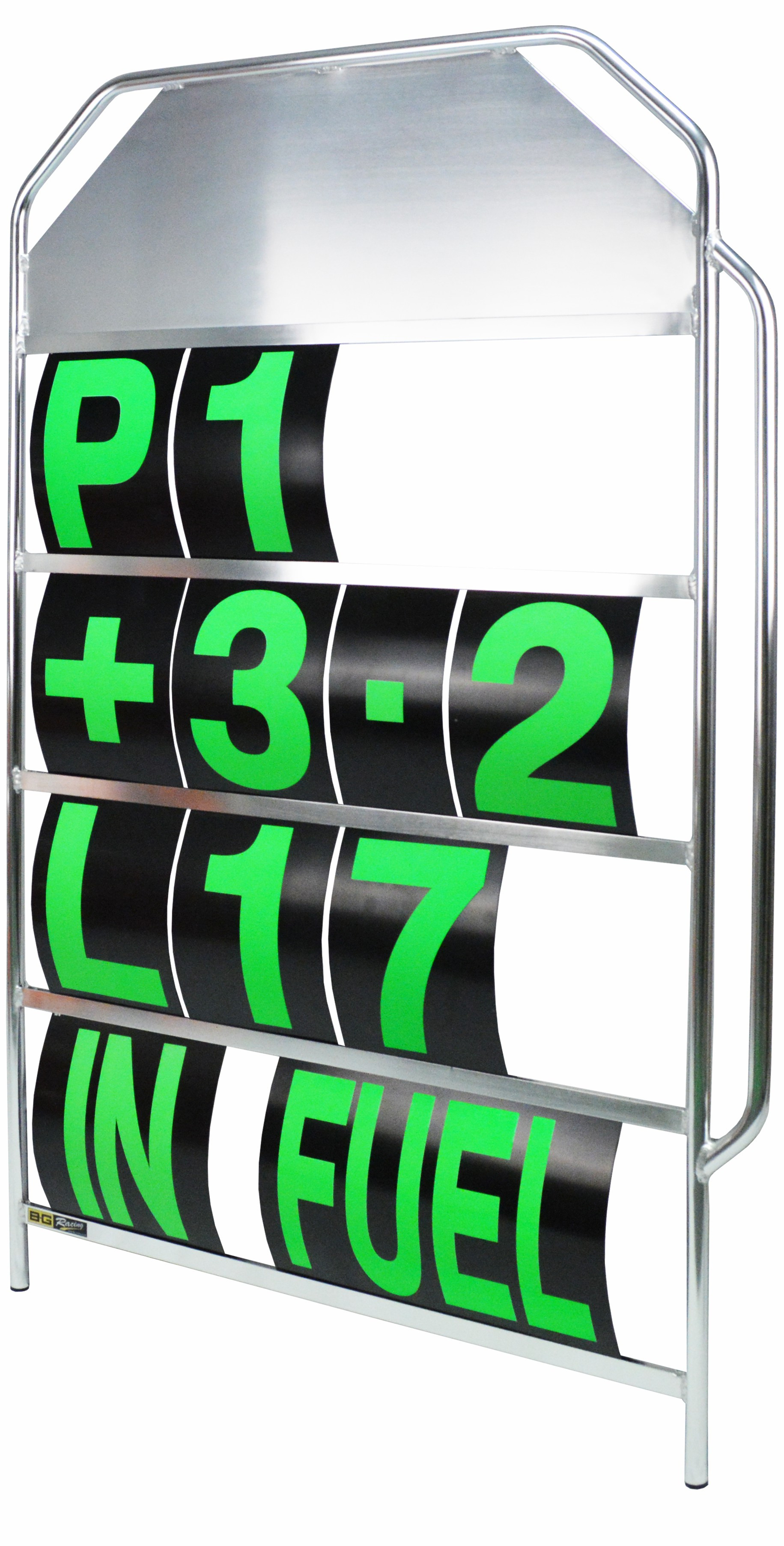 BG RACING Standard blue Aluminium Pit Board Kit, green numbers and bag - GT2i - BG-R251 - BGR251 - 5060252091497