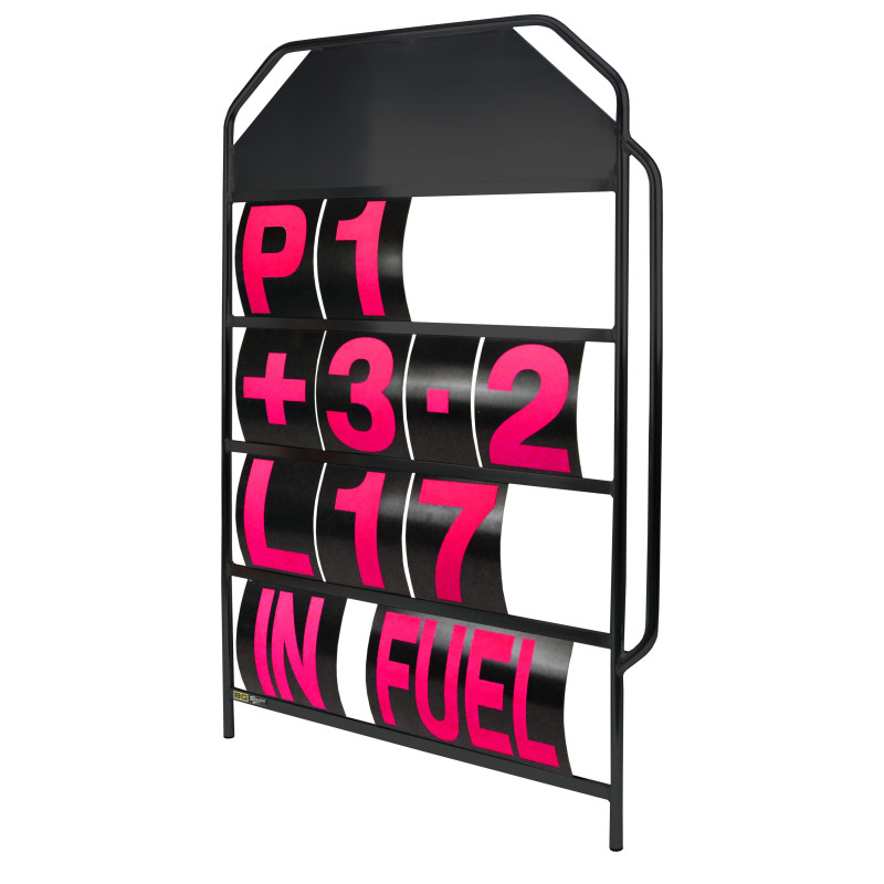 Cadre panneautage aluminium noir léger 4 lignes poignée ergonomique - GT2i - BG-R251BLA - BGR251BLA - 5060252091503