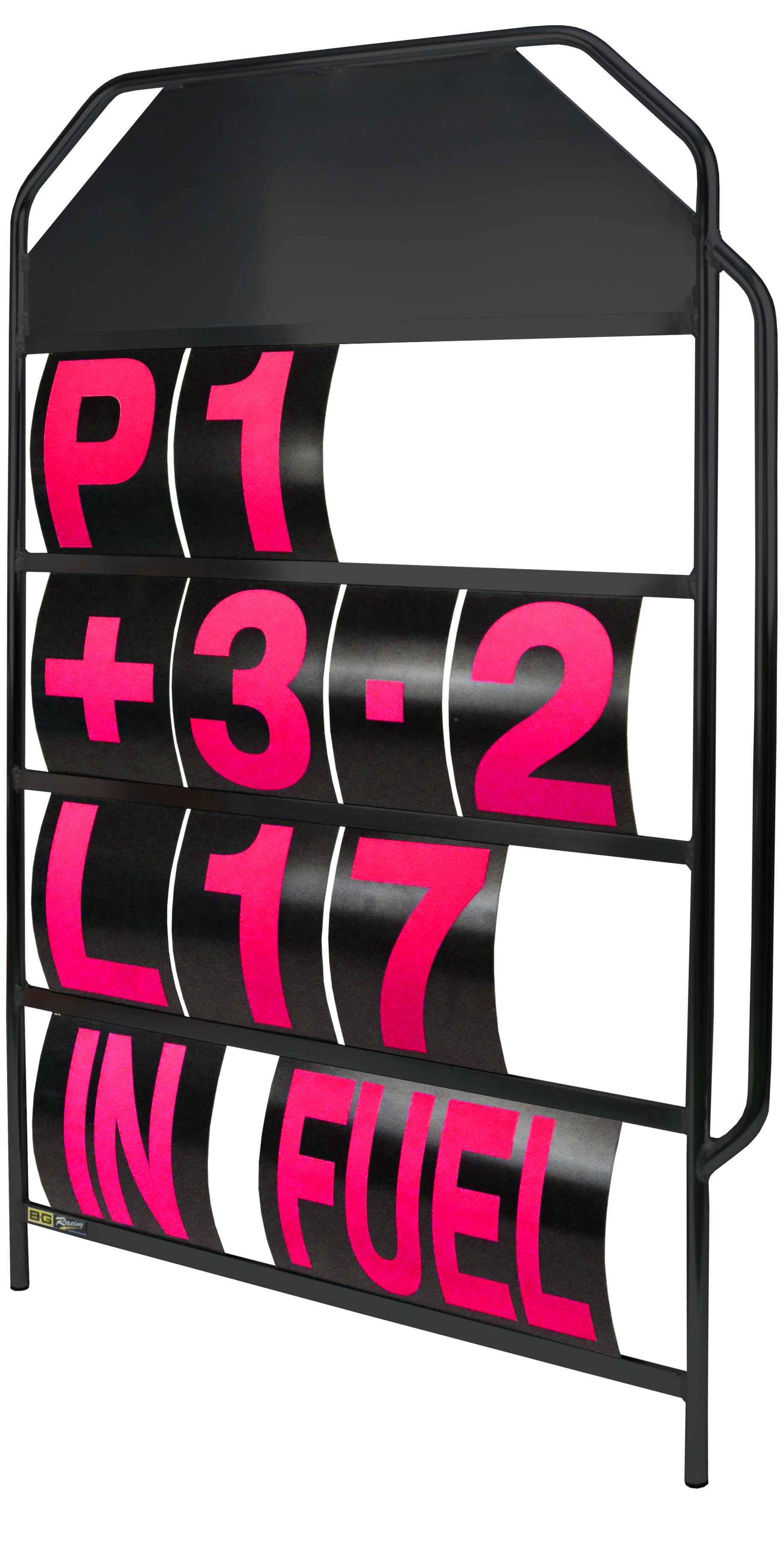 Cadre panneautage aluminium noir léger 4 lignes poignée ergonomique - GT2i - BG-R251BLA - BGR251BLA - 5060252091503