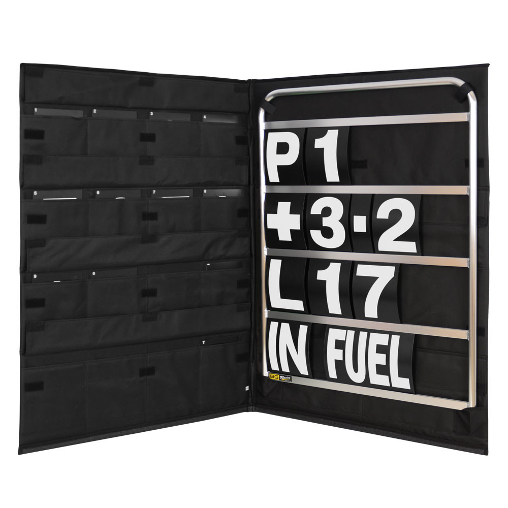 BG RACING Standard Aluminium Pit Board Kit pink numbers and bag - GT2i - BG-R260 - BGR260 - 5060252091534