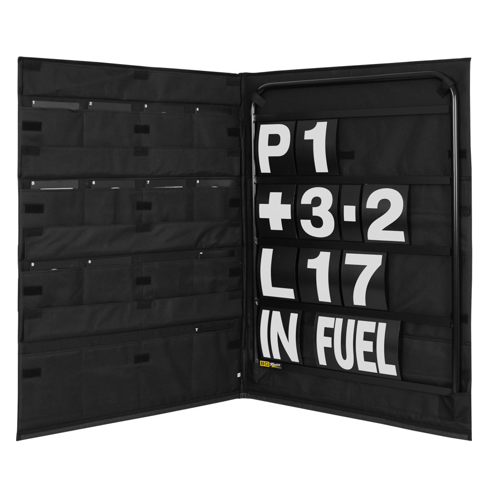 Panneling-Kit Aluminium schwarz weiße Zahlen mit Aufbewahrungstasche - GT2i - BG-R260BLA-W - BGR260BLA-W - 5060252091572