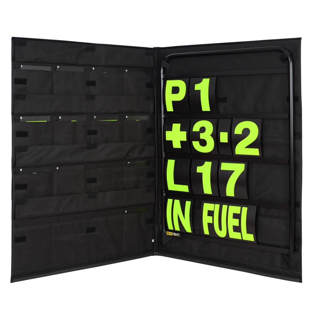 Kit pannello box in alluminio rosso con numeri gialli e borsa protettiva - B-G Racing - GT2i - BG-R260BLA-Y - BGR260BLA-Y - 5060252091589