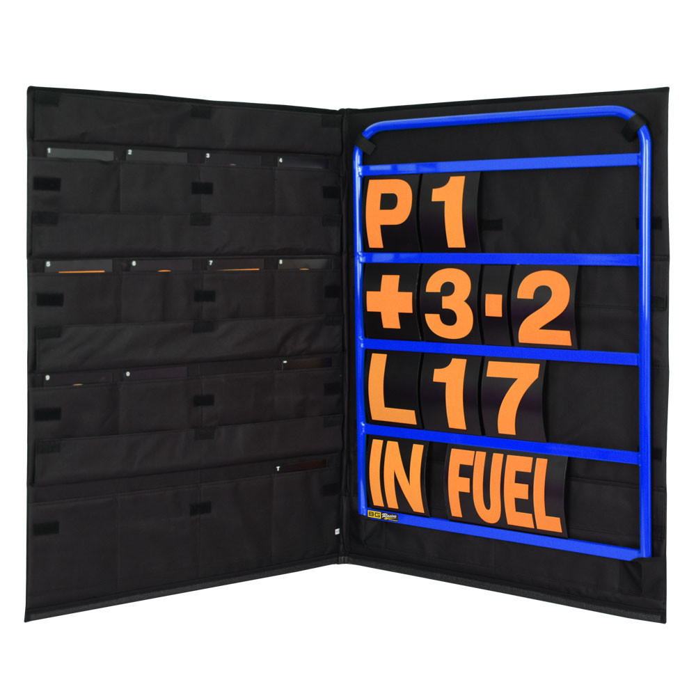 Kit panneautage alu bleu avec chiffres oranges et sac de rangement - BG-R260BLU-O - BGR260BLU-O - 5060252091602