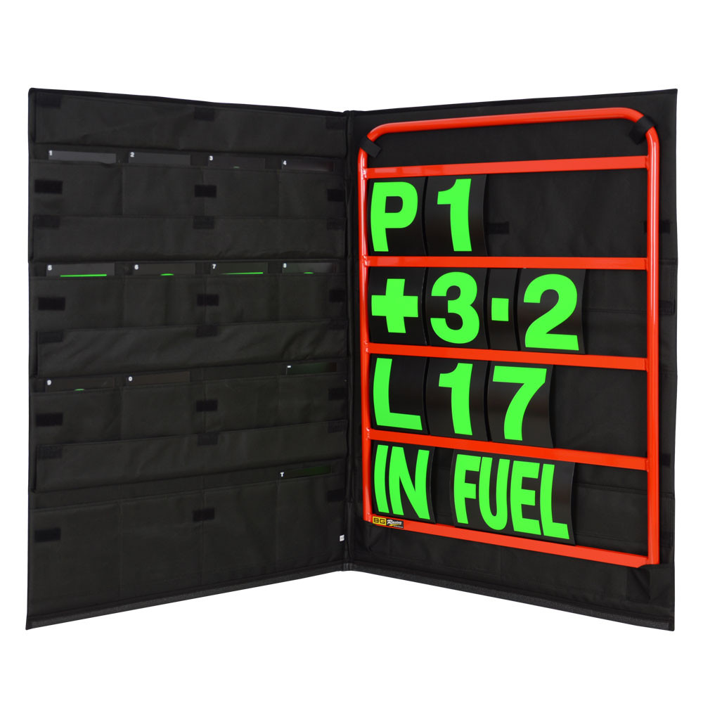 Kit panneautage aluminium rouge, chiffres verts et sac de rangement - GT2i - BG-R260RED-G - BGR260RED-G - 5060252091671
