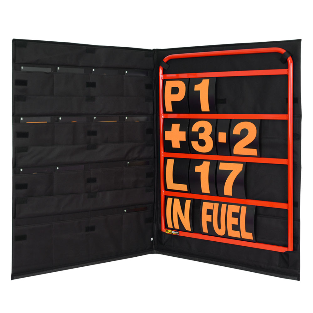 Panneling-Set Alu rot mit orangen Zahlen und Aufbewahrungstasche - BG-R260RED-O - BGR260RED-O - 5060252091688