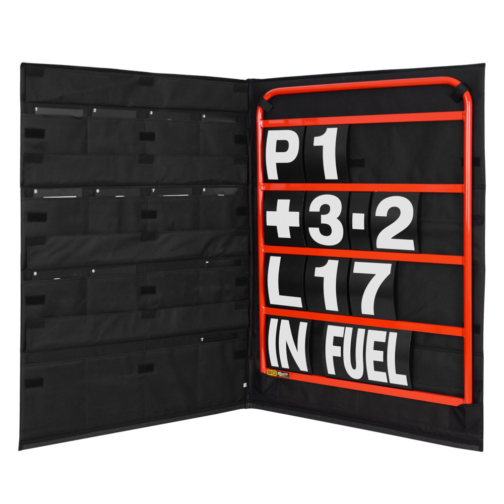 Kit panneautage aluminium rouge chiffres blancs avec sac de rangement - GT2i - BG-R260RED-W - BGR260RED-W - 5060252091701
