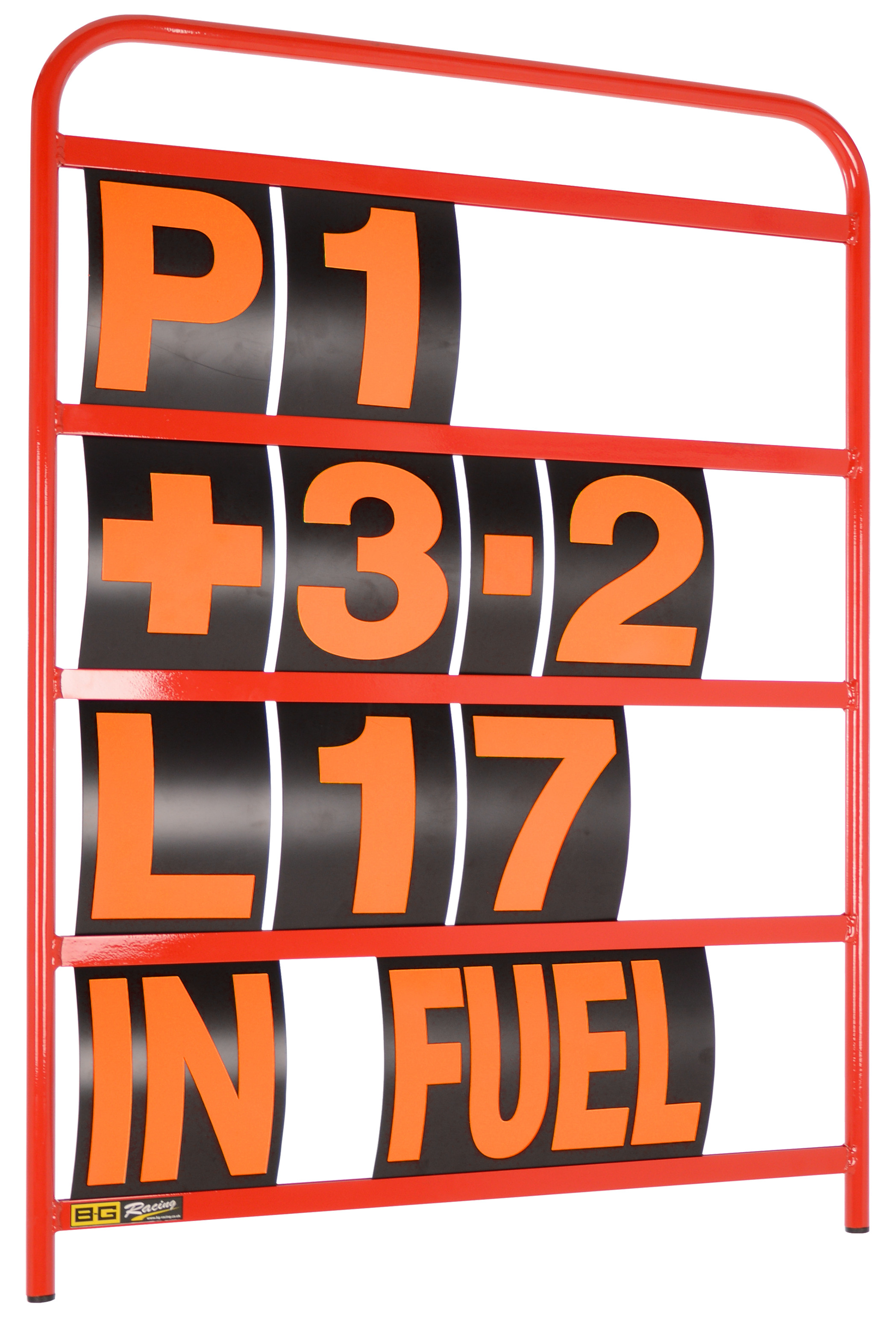 Cadre panneautage aluminium T6 rouge, 830x630mm, 4 rangées - GT2i - BG-R261RED - BGR261RED - 5060252091763