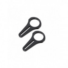 Supports de fixation pour mirroir grand angle en aluminium pour tube de 44,5mm avec reducteur caoutchouc 43,2 et 38,1mm