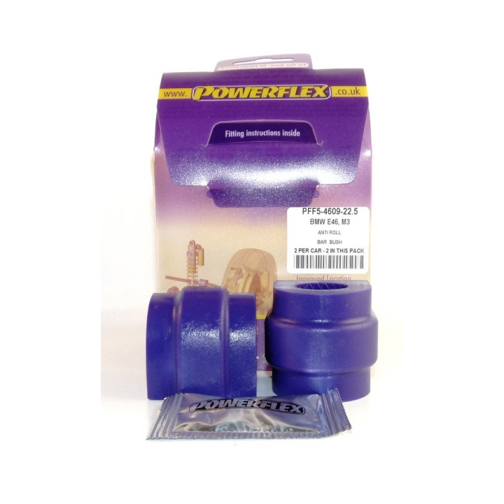 Silent-Bloc Powerflex Barra Anti-Rollio Posteriore BMW M3 E46 22.5 (2 Pezzi) - PF-R54609-225-2 - PFR5-4609-22.5 - 5055676501929